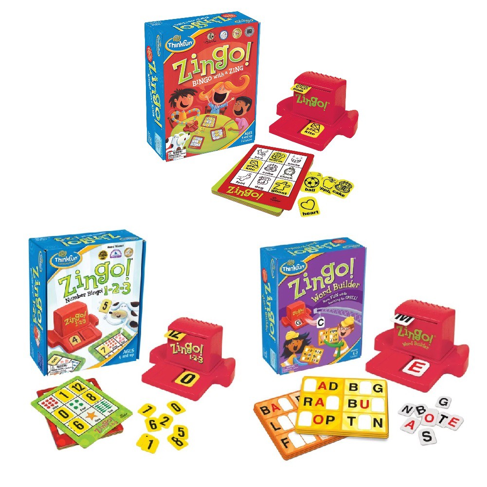 Thinkfun 賓果遊戲（數字賓果123、拼字賓果ABC、賓果遊戲 Zingo!）4713482009978