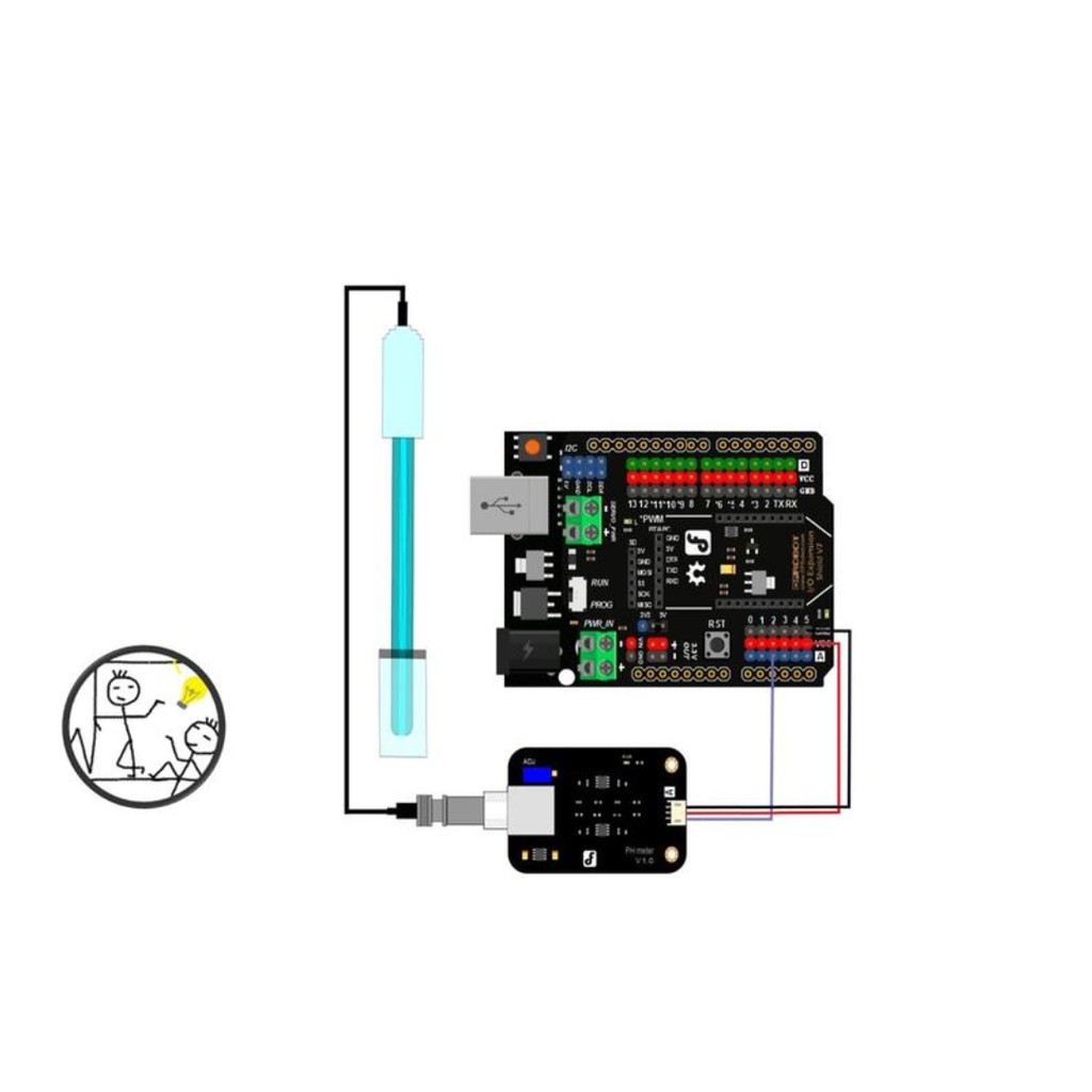 Bme機器人 Arduino模擬ph值感測器酸鹼度感測水質環境測試arduino 學生專題 蝦皮購物
