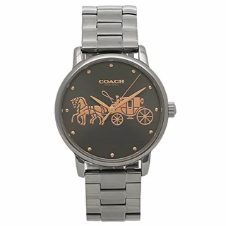 COACH 時尚女士腕錶 36mm 女錶 手錶 腕錶 14502924 銀灰色鋼錶帶(現貨)