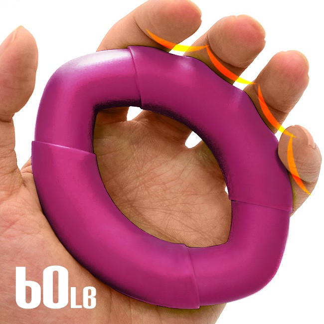 橢圓工學60LB握力圈D204-60矽膠握力器握力環.指壓按摩握力球.硅膠筋膜球.訓練手指力手腕力抓力手力.手掌紓壓橡膠