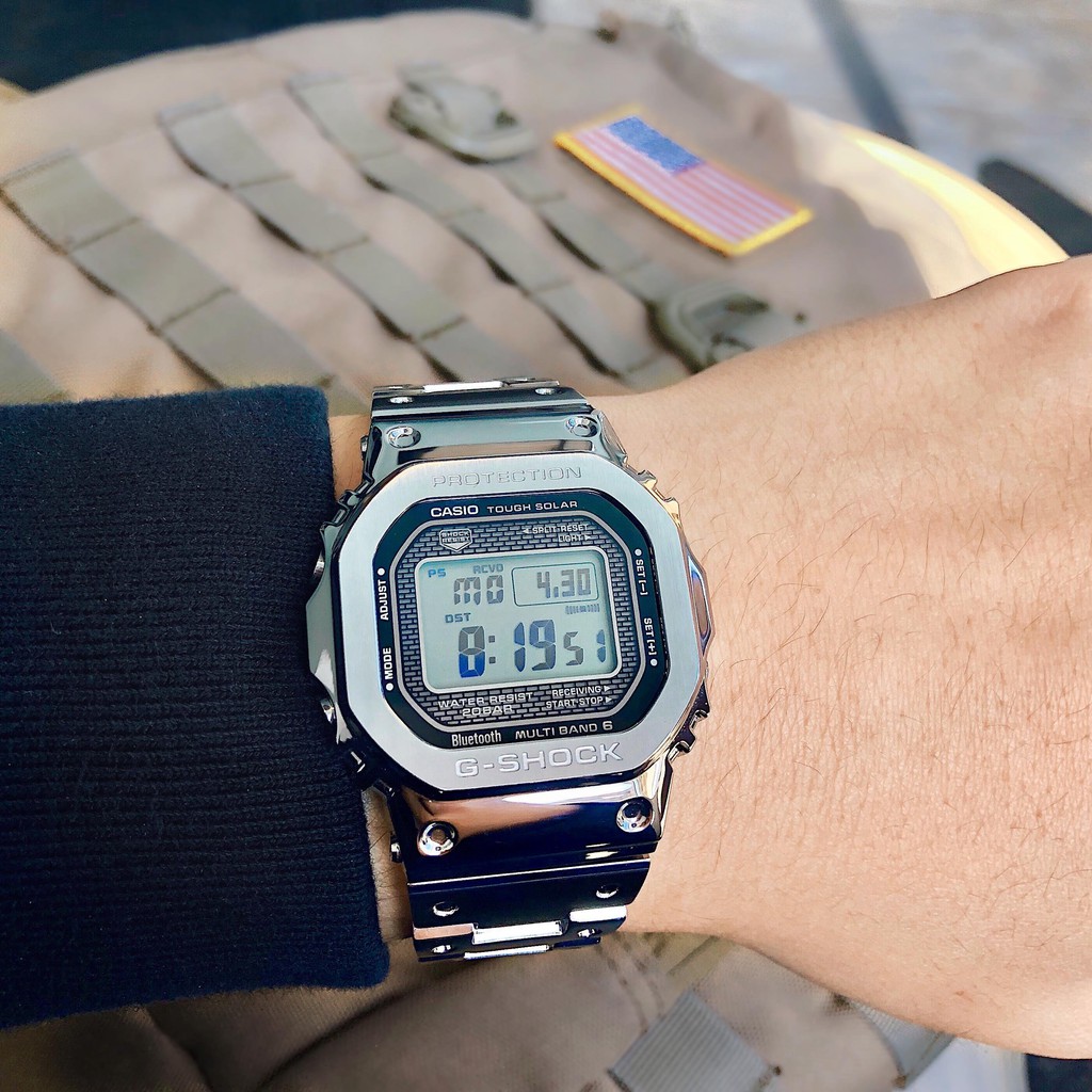 美國鞋校 限量預購casio G Shock Gmw B 5000 D 1 金屬錶限量款 蝦皮購物