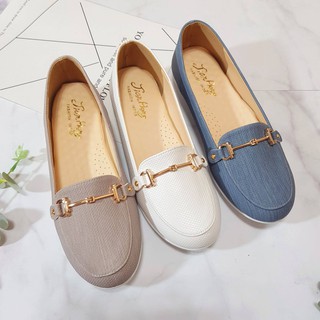 M.M.D SHOES🔥出國必備 MIT製 金屬一字 氣墊 百搭款 3色平底包鞋 娃娃鞋 懶人鞋 臺灣出貨