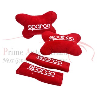 MERAH 2 合 1 汽車座椅枕頭套裝 2 合 1 Spar-co RED 汽車枕頭
