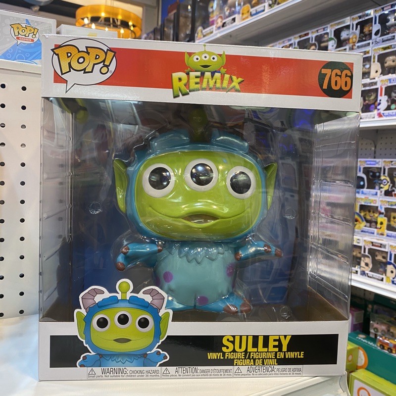 C爸funko Pop 皮克斯三眼怪角色扮演系列10吋蘇利文毛怪裝 蝦皮購物