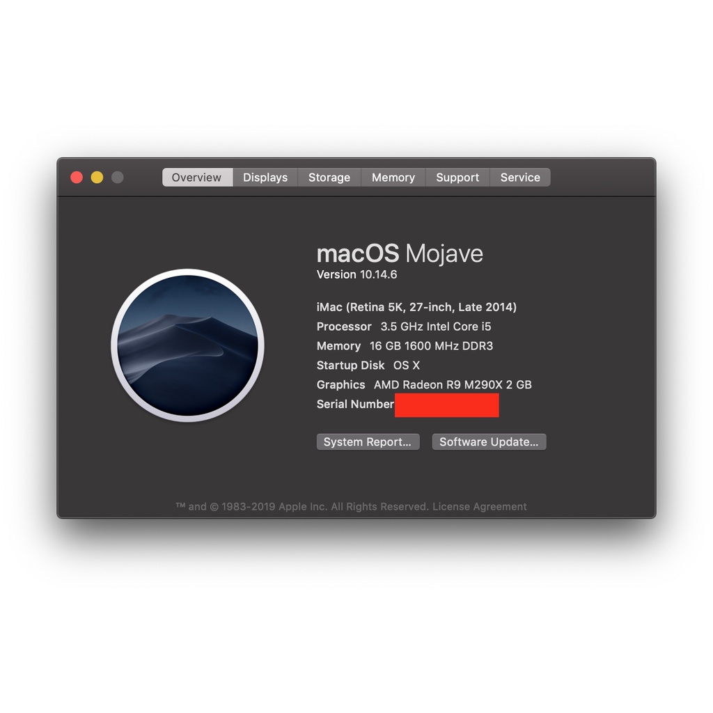 iMac 27 吋 2014 年 年末