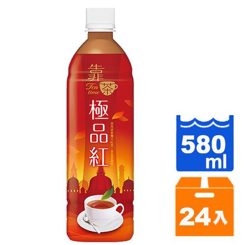 波蜜靠茶極品紅茶580ml (24入)/箱【康鄰超市】