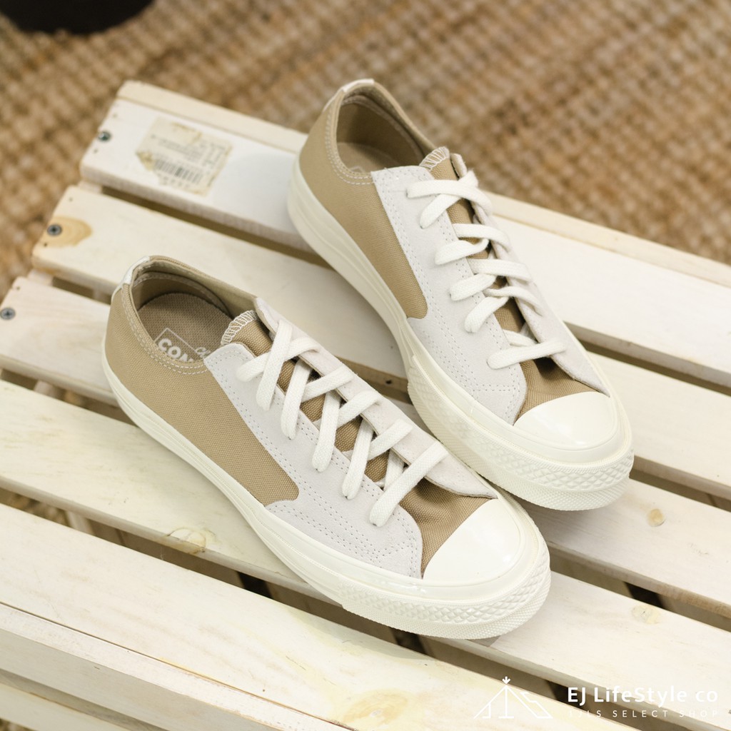 -EJ- 現貨 25.5cm / CONVERSE 70 1970 拼接 白 卡其 奶茶 棕色 焦糖 灰 米白 麂皮