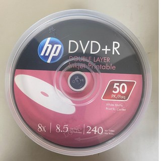 HP DVD+R DL 8X 8.5GB 可燒錄空白光碟 50片桶裝 可燒錄光碟 空白光碟片 空白片 光碟片 台灣製