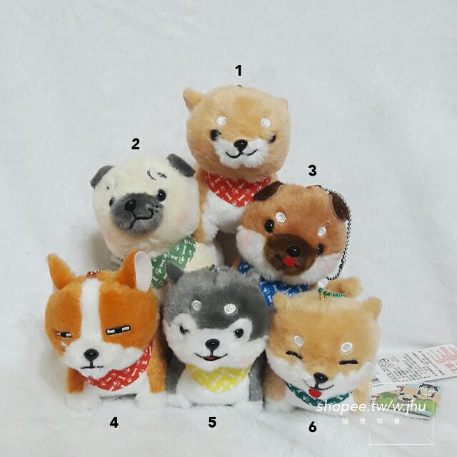 原價150特價75 新上市tunshine 汪汪犬兄弟吊飾玩偶吊飾娃娃絨毛吊飾娃娃狗柴犬柯基八哥哈士奇 蝦皮購物
