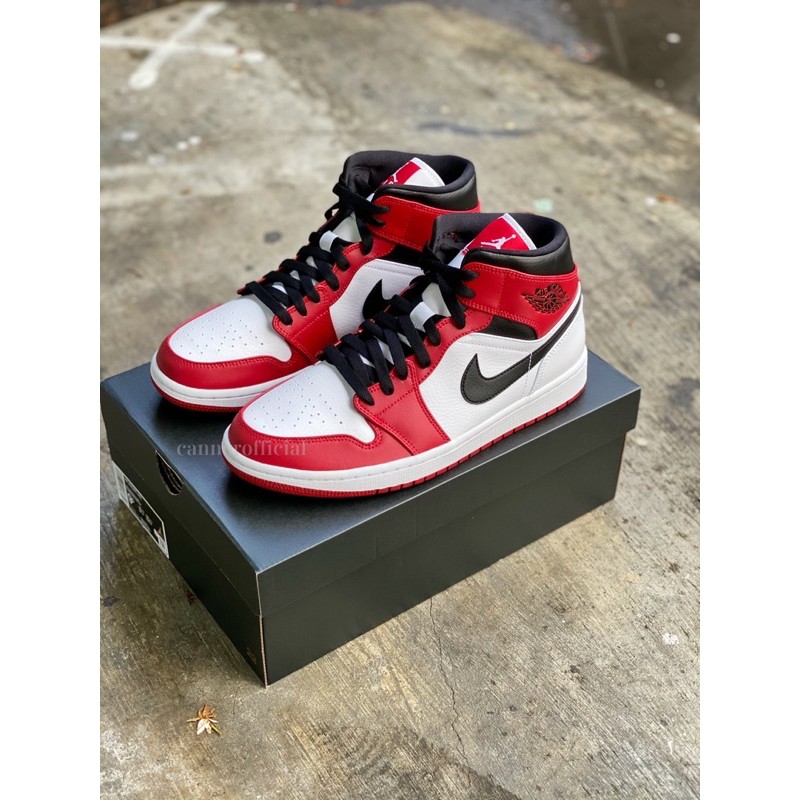 【罐頭選貨Air Jordan 1 Mid Chicago 2020 Red 554724-173 AJ1 芝加哥 男鞋