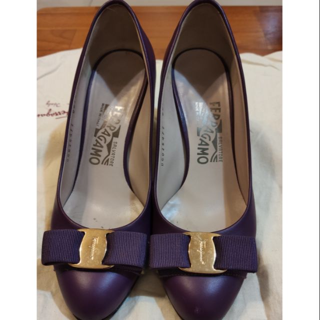 Salvatore Ferragamo 中跟鞋(紫色)
