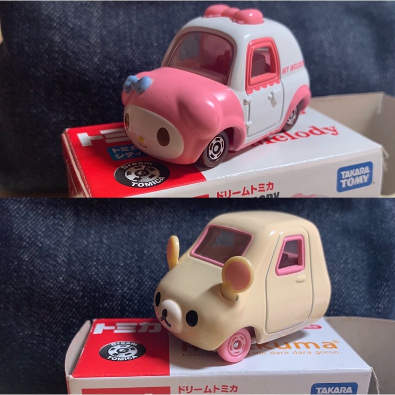 Tomica小汽車美樂蒂牛奶熊拉拉熊小汽車日本tomica 玩具車 蝦皮購物