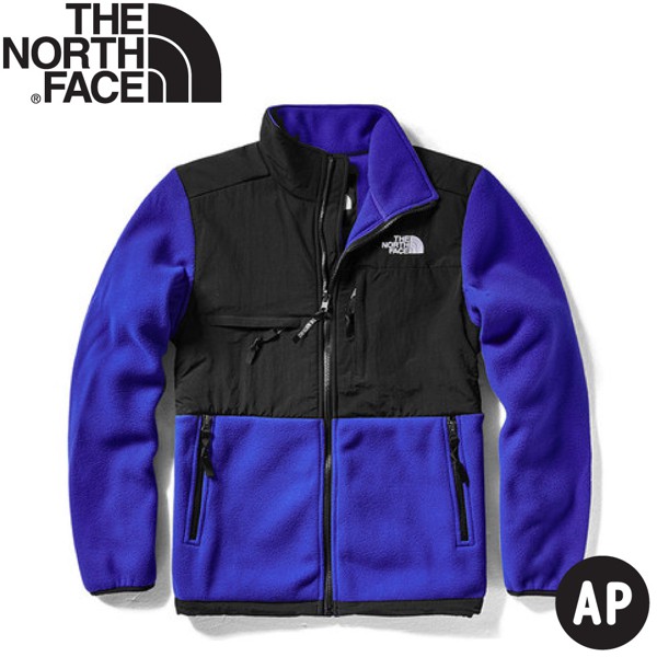 【The North Face 男 ICON經典保暖刷毛外套《黑/藍》】496U/保暖外套/夾克/休閒外套/悠遊山水