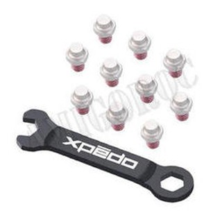 【AMIGOROC】全新 Xpedo MX系列 踏板鋁合金螺絲 紅色 附工具 10顆入