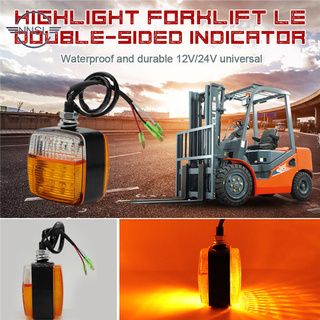 Nnsl 1pc 摩托車叉車燈電動車轉向燈 12V 24V 叉車 LED 燈 12V - 80V 白色琥珀色