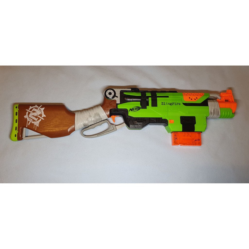 Nerf Slingfire Zombie strike 殭屍 大獵槍 軟彈 發射器