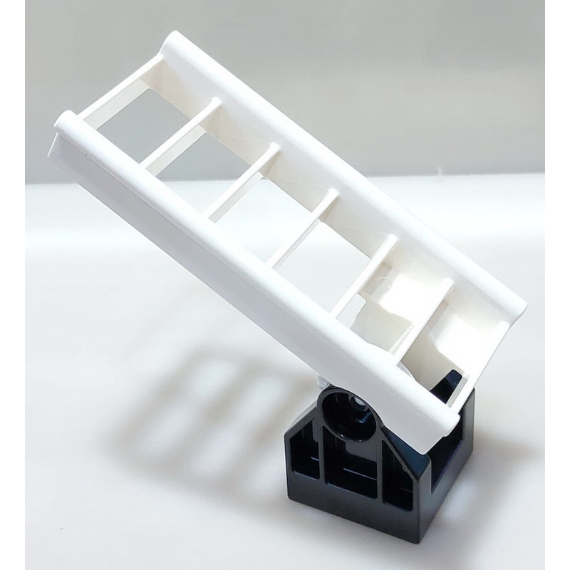 【得寶Duplo】白色 雲梯 樓梯 梯子 +三角底座 可摺疊 配件 大顆粒 積木[樂高玩家★正版LEGO]