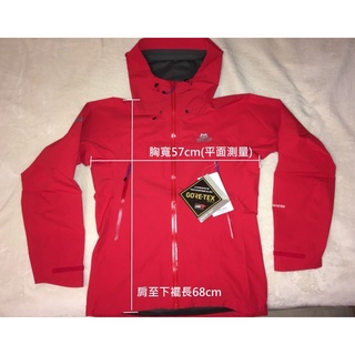 英國品牌MountainEquipment男款紅色輕量風雨衣Gore-Tex戶外登山健行防風防雨外套
