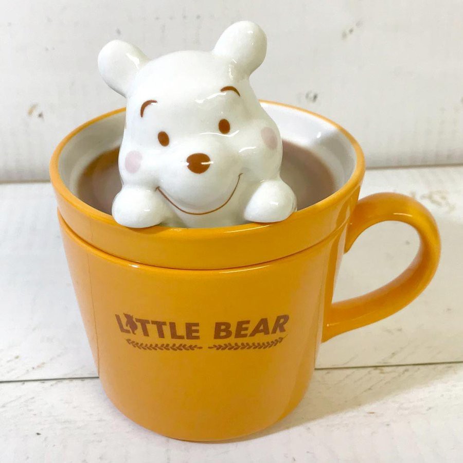 ♡松鼠日貨♡日本帶回 正版 Pooh 小熊維尼 立體 造型  陶瓷杯 馬克杯 咖啡杯 杯子 現貨！
