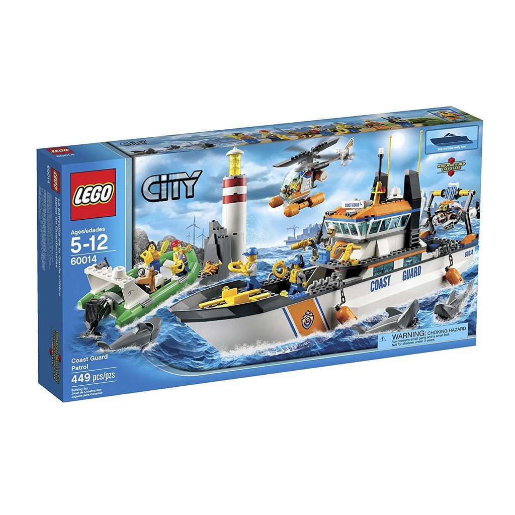[Yasuee台灣] LEGO 樂高 60014 城市 city 系列 海岸巡邏船 巡邏艇 下單前請先詢問