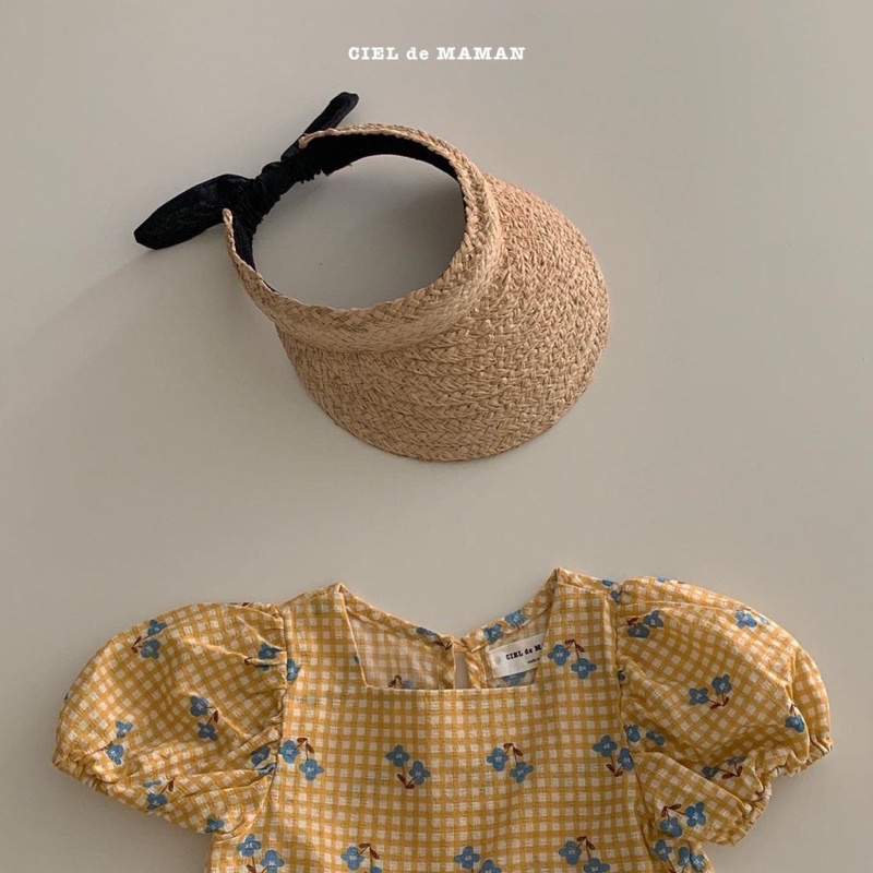 正韓後鬆緊親子草蓆帽 蝦皮購物