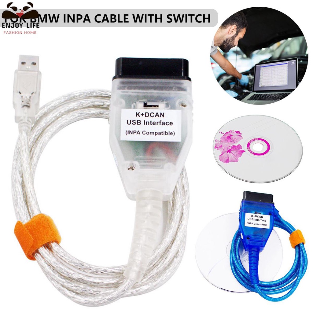 寶馬 INPA K + CAN INPA K DCAN 專業便攜式汽車代碼診斷工具的診斷連接器電纜 -ZY-HL1-SH