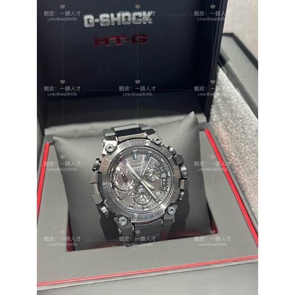 原廠公司貨 CASIO卡西歐 G-SHOCK MTG-B3000B-1A 太陽能藍芽連線碳纖維核心防護腕表