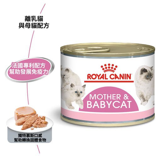 法國皇家ROYAL CANIN離乳貓與母貓專用濕糧 (BC34W)- 195g/罐