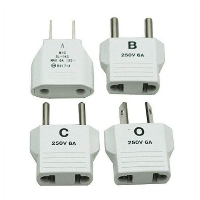 明家 TM5-1 國外旅行插頭轉接組 歐規 大圓 小圓 英規 澳規 美規 電源 轉接頭 五個一組 防火材質 安全有保障