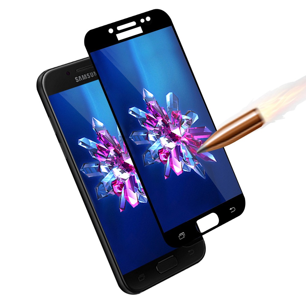智慧購物王》現貨-Samsung Galaxy J7 Prime J7 Pro 滿版鋼化玻璃膜弧邊防爆保護貼(黑/白)