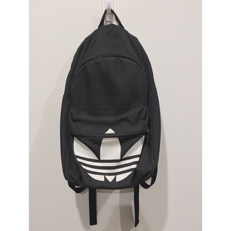二手拍賣 Adidas 三葉草Logo黑色後背包