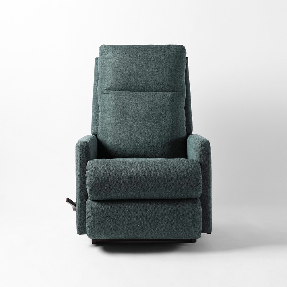 La-Z-Boy 單人抗污布沙發/搖椅式休閒椅/無段式躺椅(10T705-森林綠)