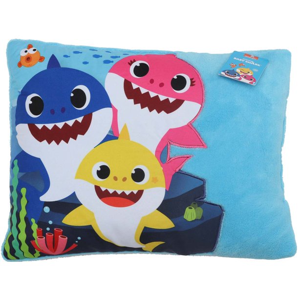 預購👍空運正版👍美國專櫃 baby shark 鯊魚寶寶 兒童 枕頭 抱枕 嬰兒枕