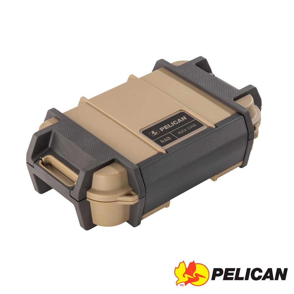 PELICAN 派力肯 R40 小型防水氣密箱 IP68 沙漠黃色 / 露營 生存遊戲 極限運動 適用 廠商直送