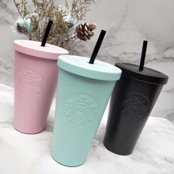 現貨熱賣 不鏽鋼便攜杯咖啡杯starbucks保溫杯大容量吸管杯星巴克杯子304不銹鋼保溫杯浮雕咖啡杯 蝦皮購物