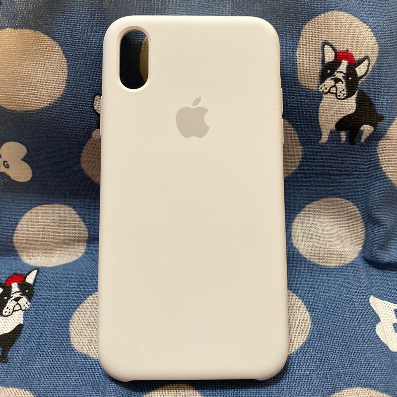 Apple iPhone XS 矽膠保護殼 白色 二手