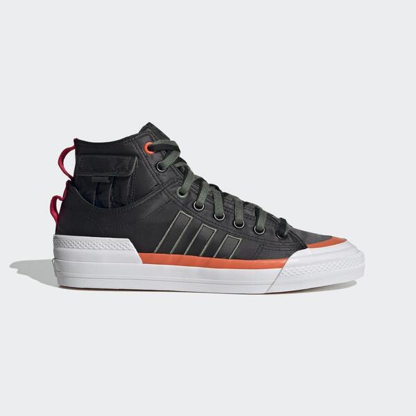 Adidas Nizza Hi Dl 男鞋 運動 休閒 復古 籃球 高筒 經典 透氣 穿搭 愛迪達 黑 [GZ2653]