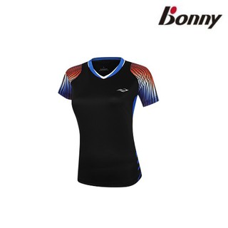 【Bonny】波力孔雀魚圓領吸濕透氣運動服-黑色女款