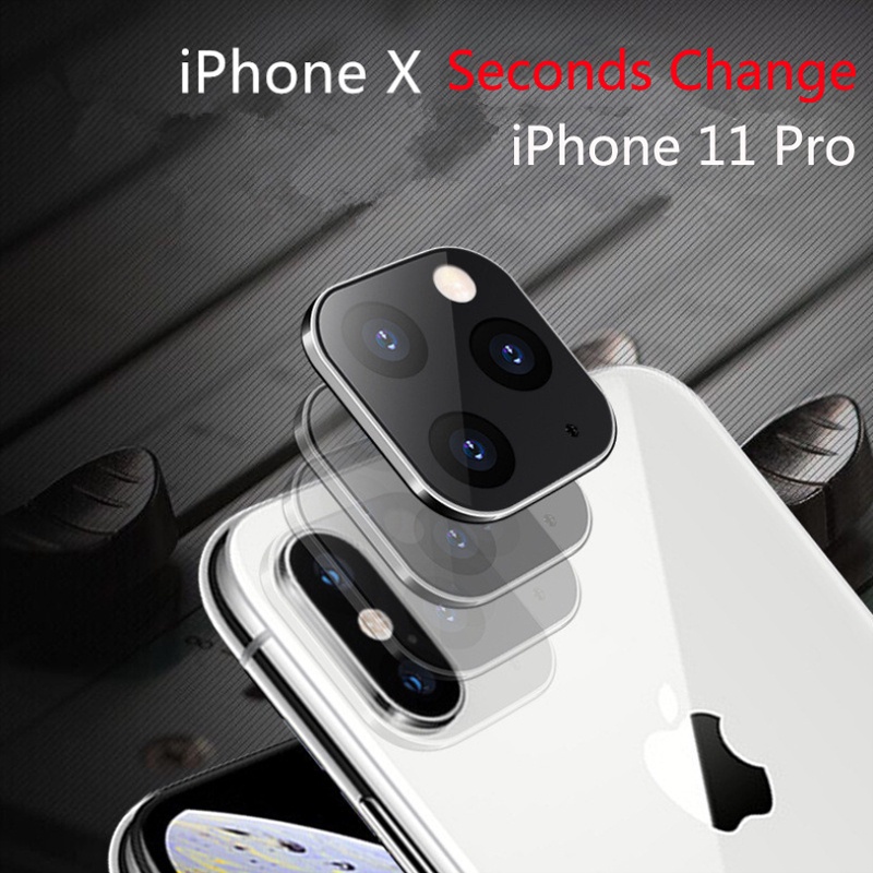 【現貨$下殺價】金屬鋁製相機鏡頭秒變 iPhone 11 PRO MAX蘋果 X XS MAX相機保護膜Y9+*