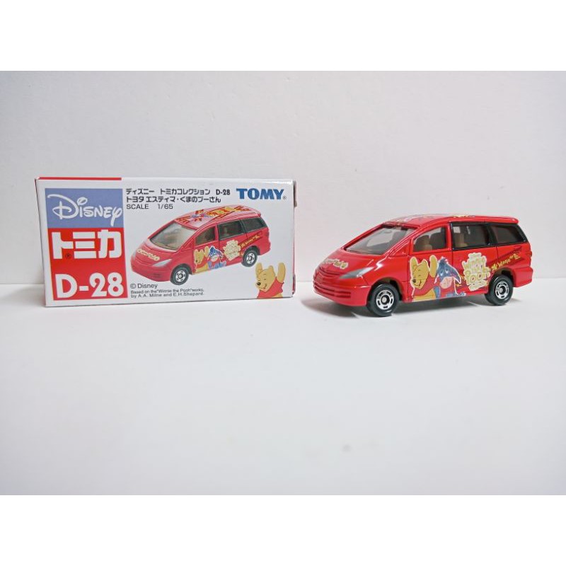 (現貨)Tomica 迪士尼系列 D-28 Toyota Estima 維尼80周年紀念