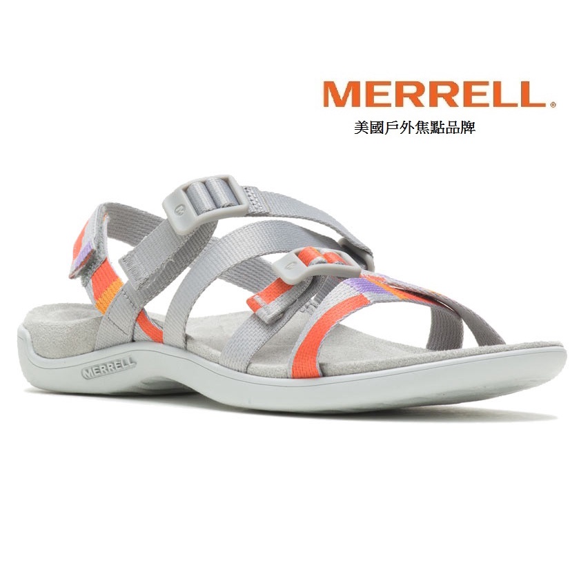 MERRELL 女 DISTRICT 3 BACKSTRAP 舒適記憶涼鞋 輕量 [北方狼] 004194