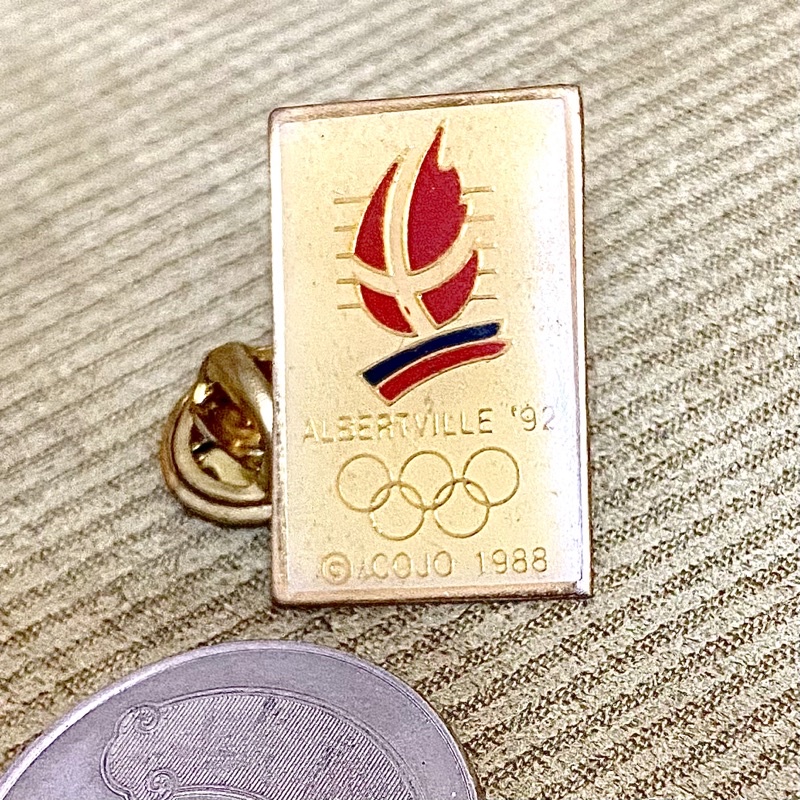 P奧運 1992 🇫🇷 法國 冬奧紀念徽章 紀念徽章 冬奧徽章 奧運徽章 徽章 阿爾貝維爾 AlbertVille