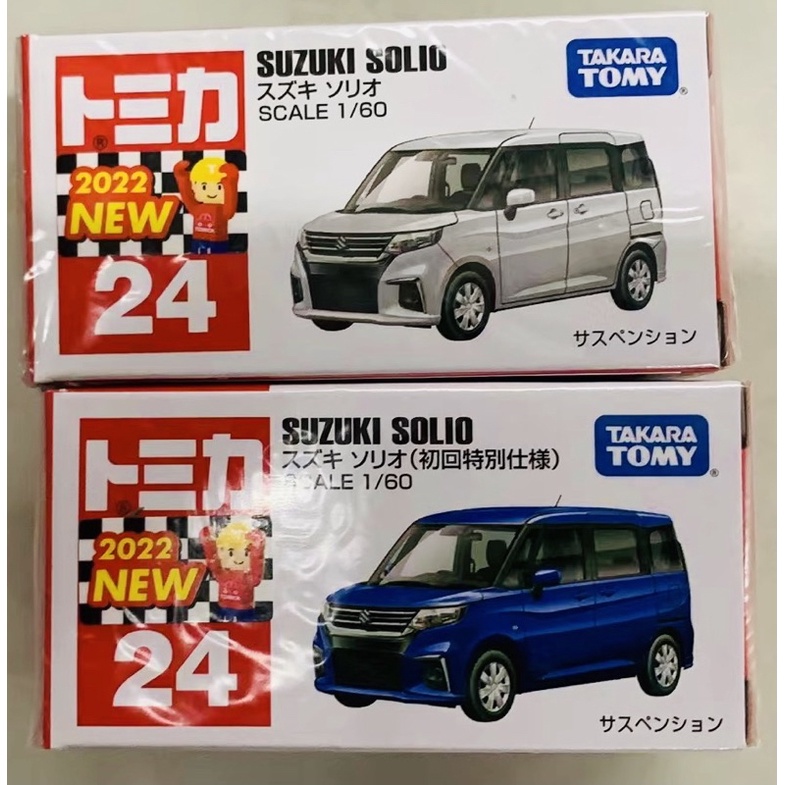 5月新車 TOMICA 多美小汽車 No.24 鈴木SOLIO （一般+初回）No.31 Toyota 警車