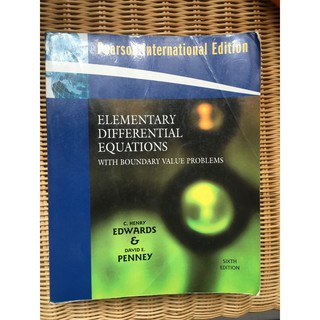 Elementary Differential Equations, 6/e (IE-Paperback) 二手書