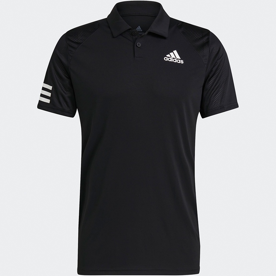 ADIDAS CLUB 3STR POLO 男生款 短袖 GL5421 愛迪達 襯衫 上衣 運動 排汗 黑