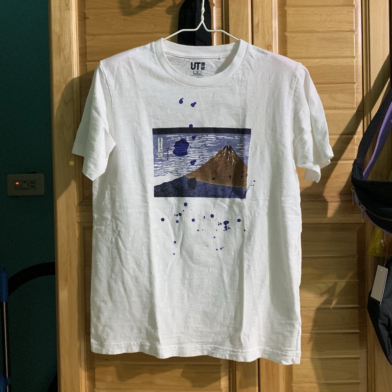 Uniqlo UT 葛飾北齋Hokusai Blue 富士山浮世繪短袖T恤| 蝦皮購物