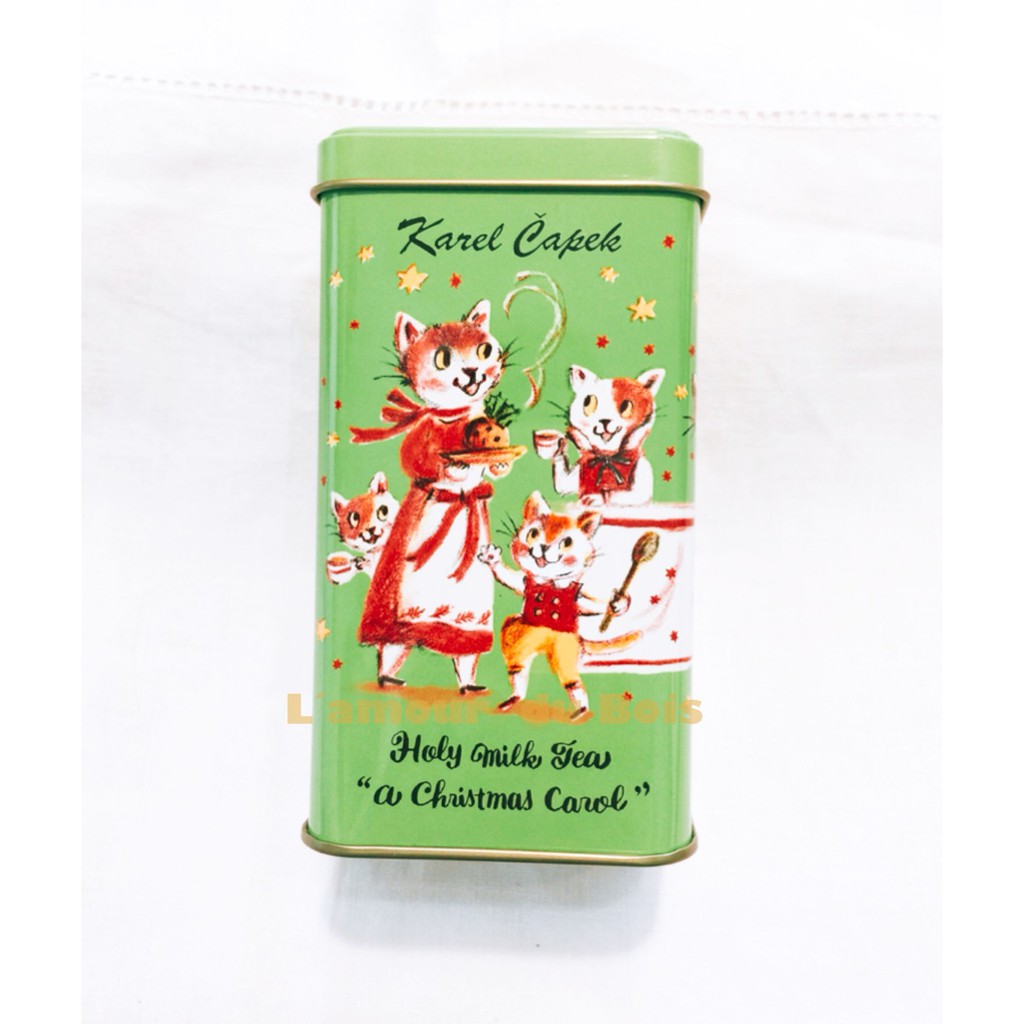 愛森林 日本進口山田詩子 Karel Capek 聖誕夜 鐵盒（紅標商品)青草綠