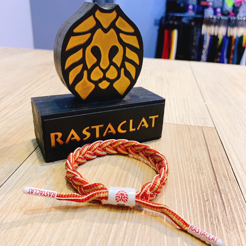 Rastaclat Bracelet 雷獅特 熱火配色 紅 金蔥 初代 編織 衝浪環 現貨