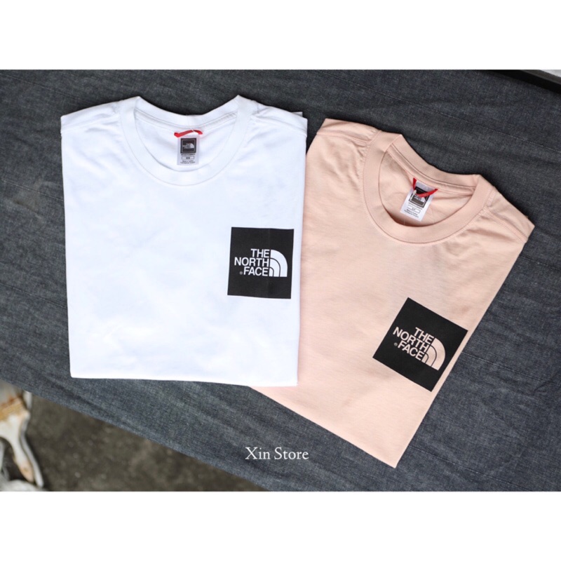 the north face box logo tee