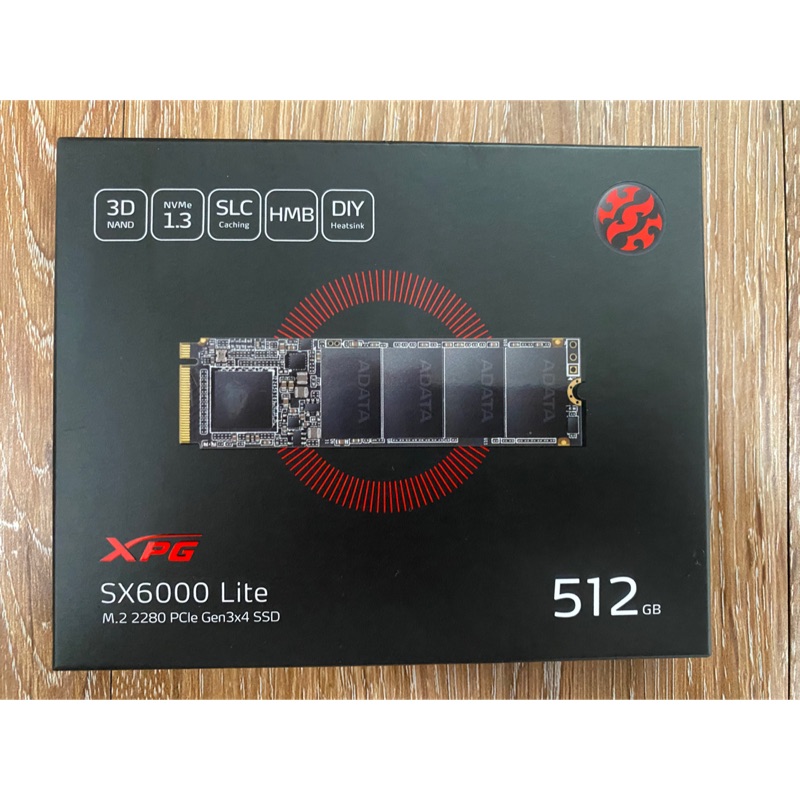 威剛 XPG SX6000 Lite 512GB PCIe Gen3x4 M.2 2280 SSD固態硬碟